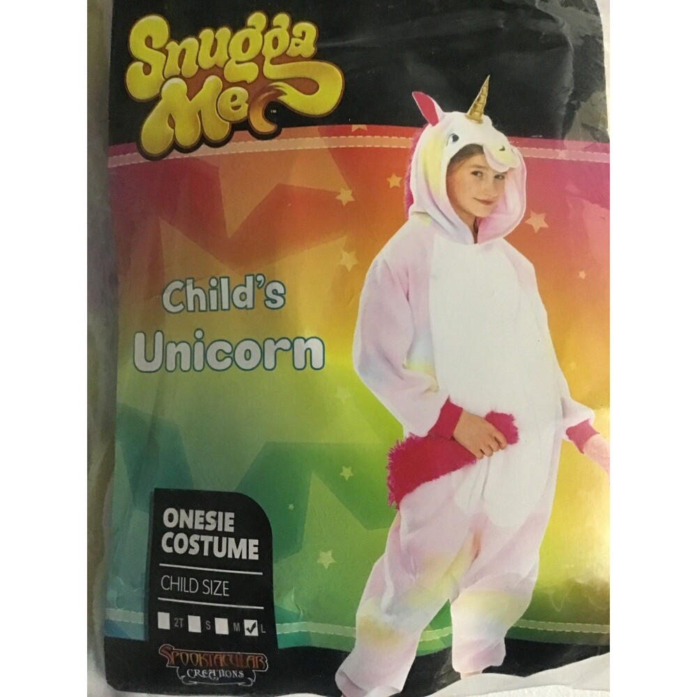 SNUGGA ME CHILD'S UNICORN Costume CHILD LARGE Halloween NIP